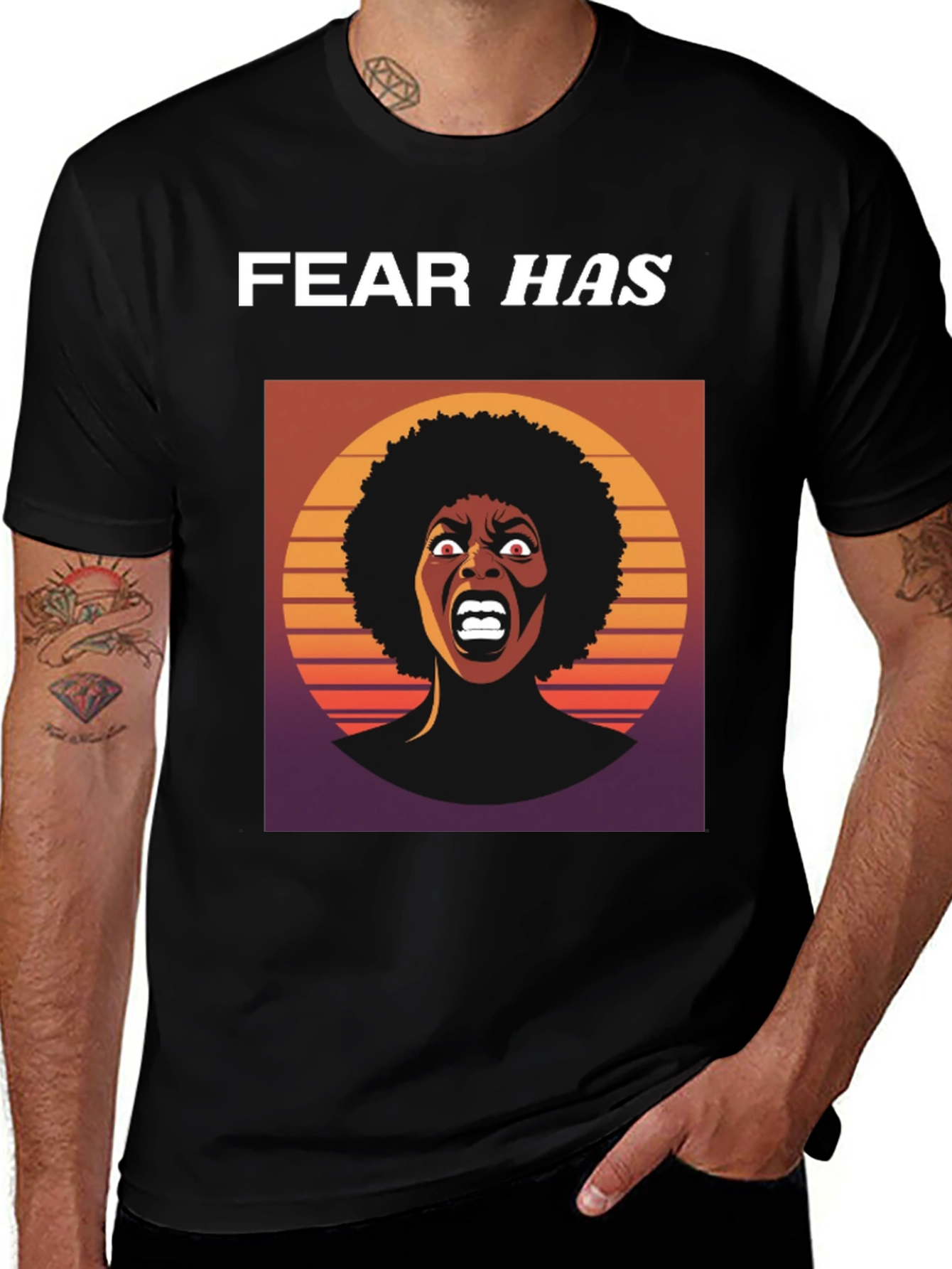 Fear Has Screaming Woman Graphic Tee