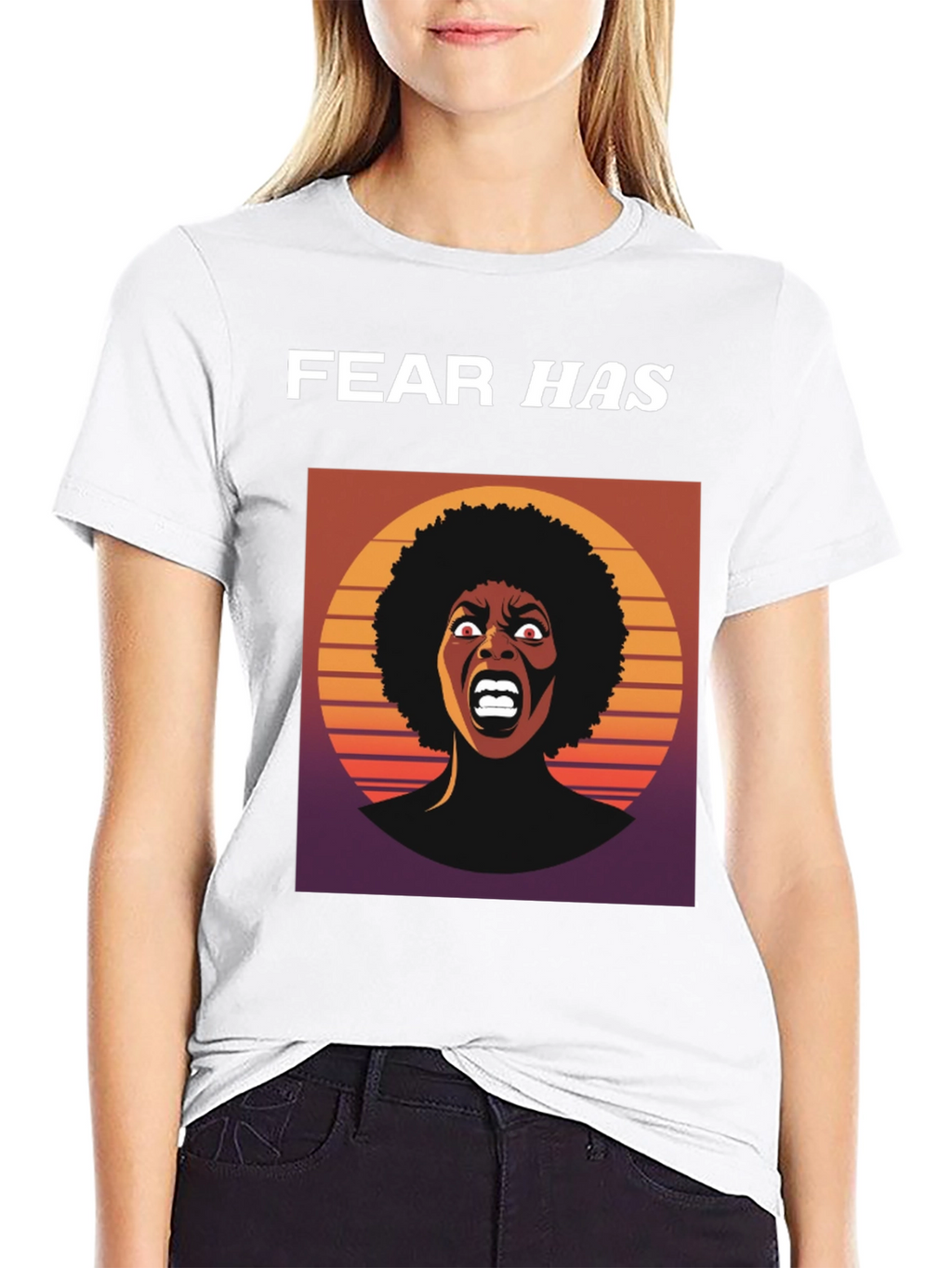 Fear Has Screaming Woman Graphic Tee
