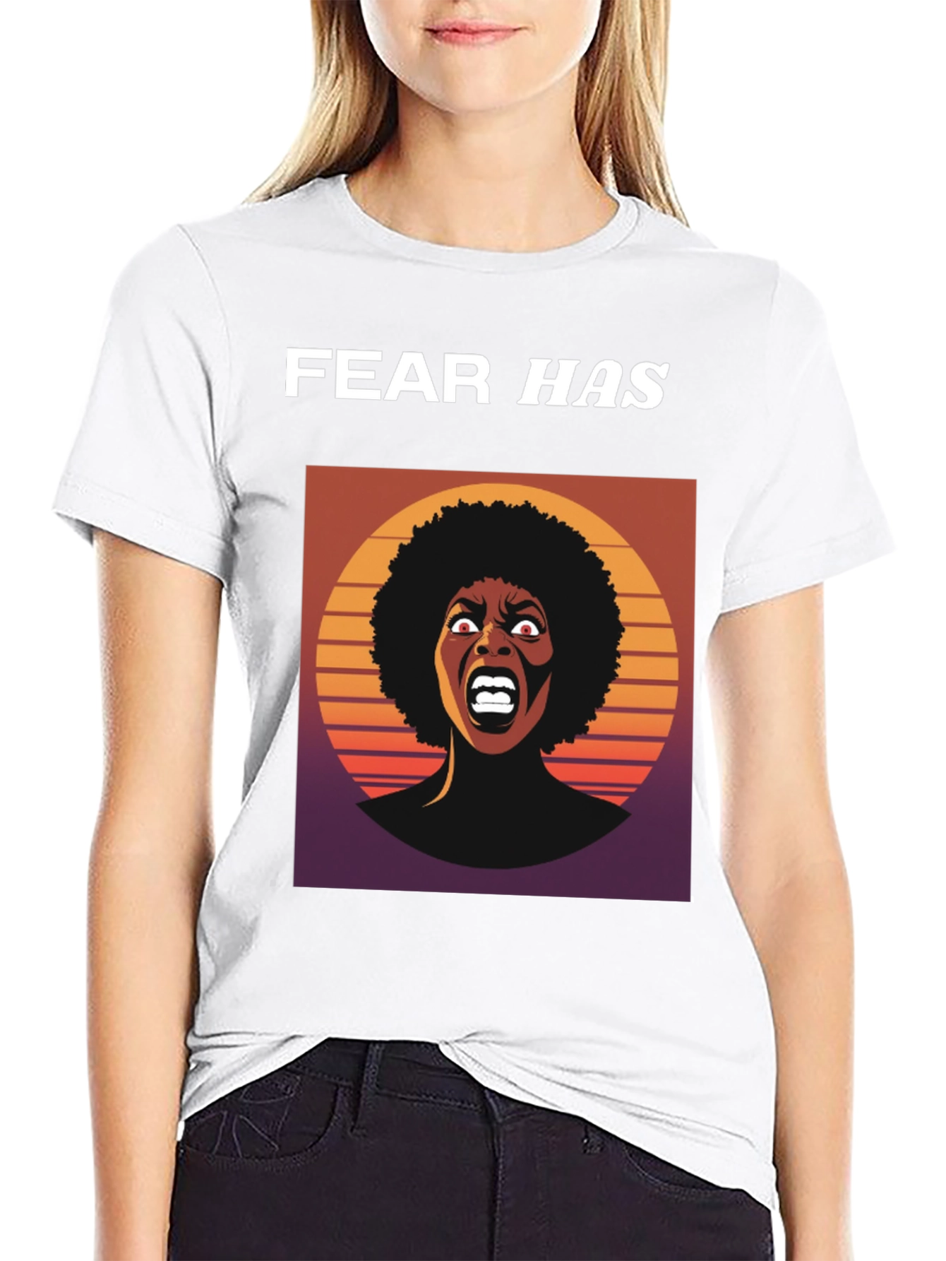 Fear Has Screaming Woman Graphic Tee