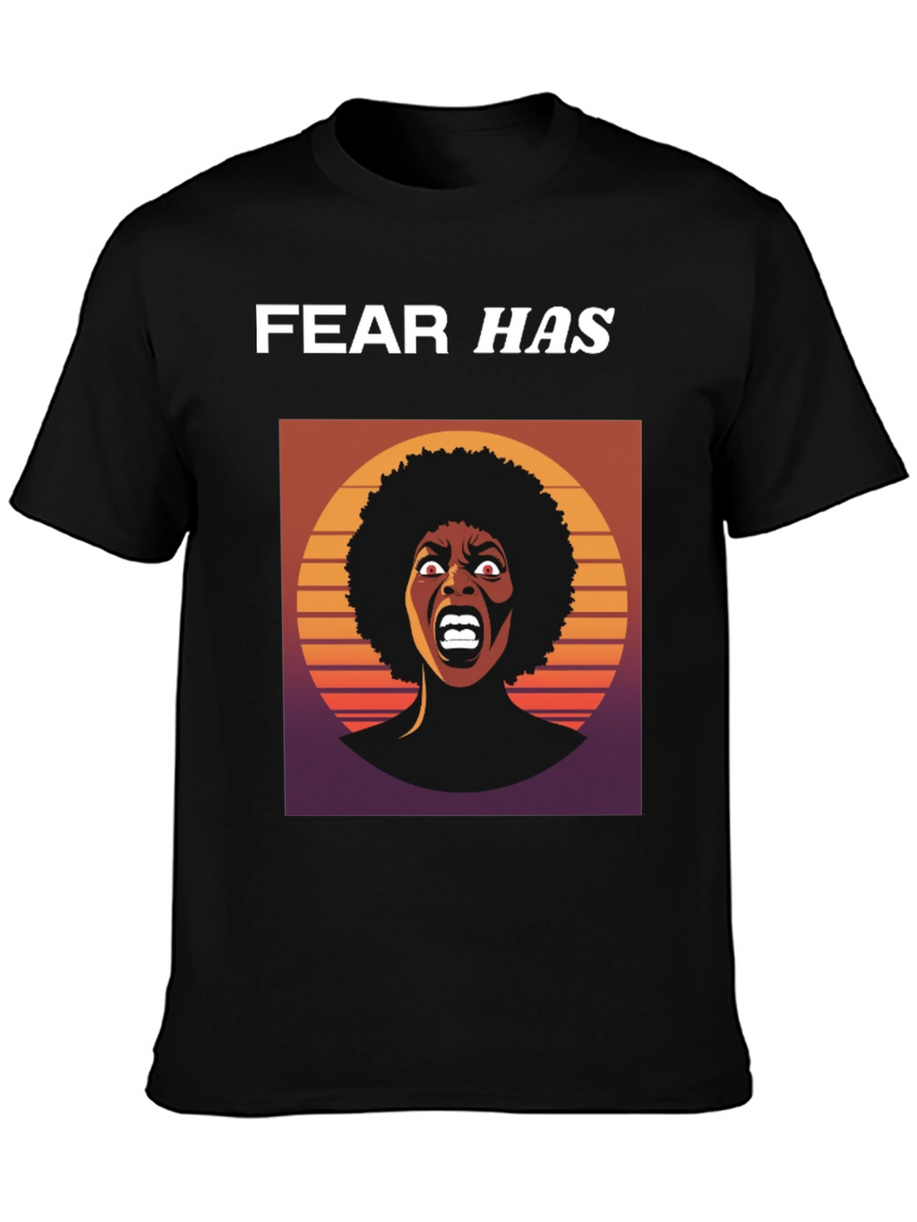 Fear Has Screaming Woman Graphic Tee