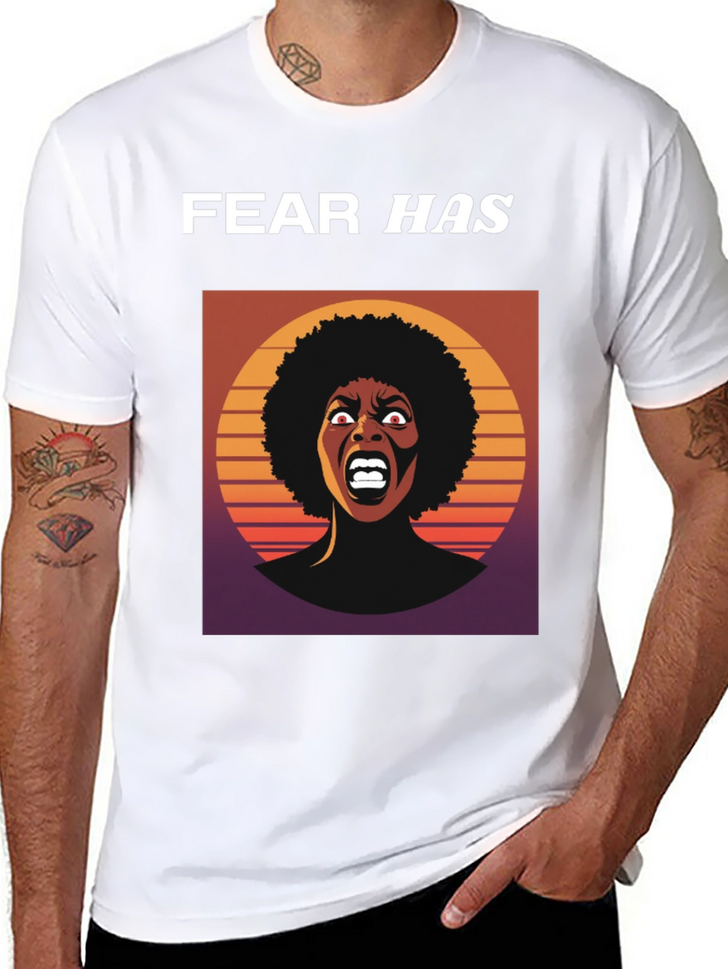 Fear Has Screaming Woman Graphic Tee