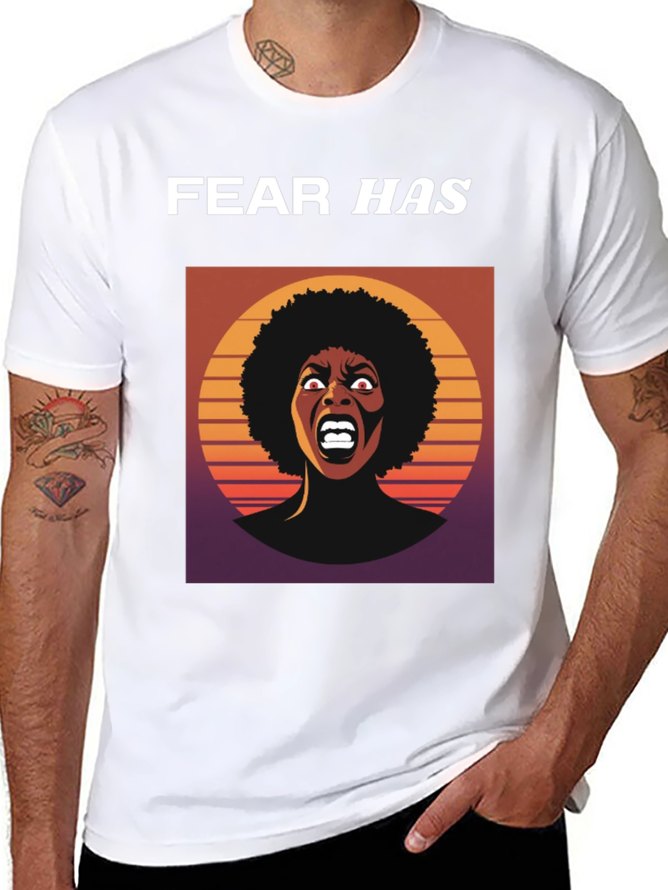 Fear Has Screaming Woman Graphic Tee