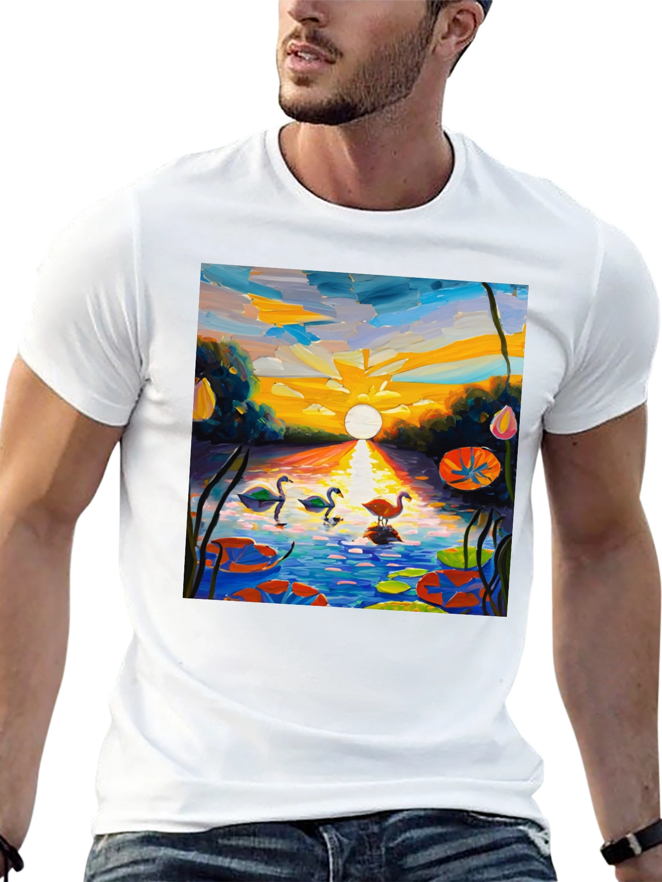 Swan Lake Impression T-Shirt