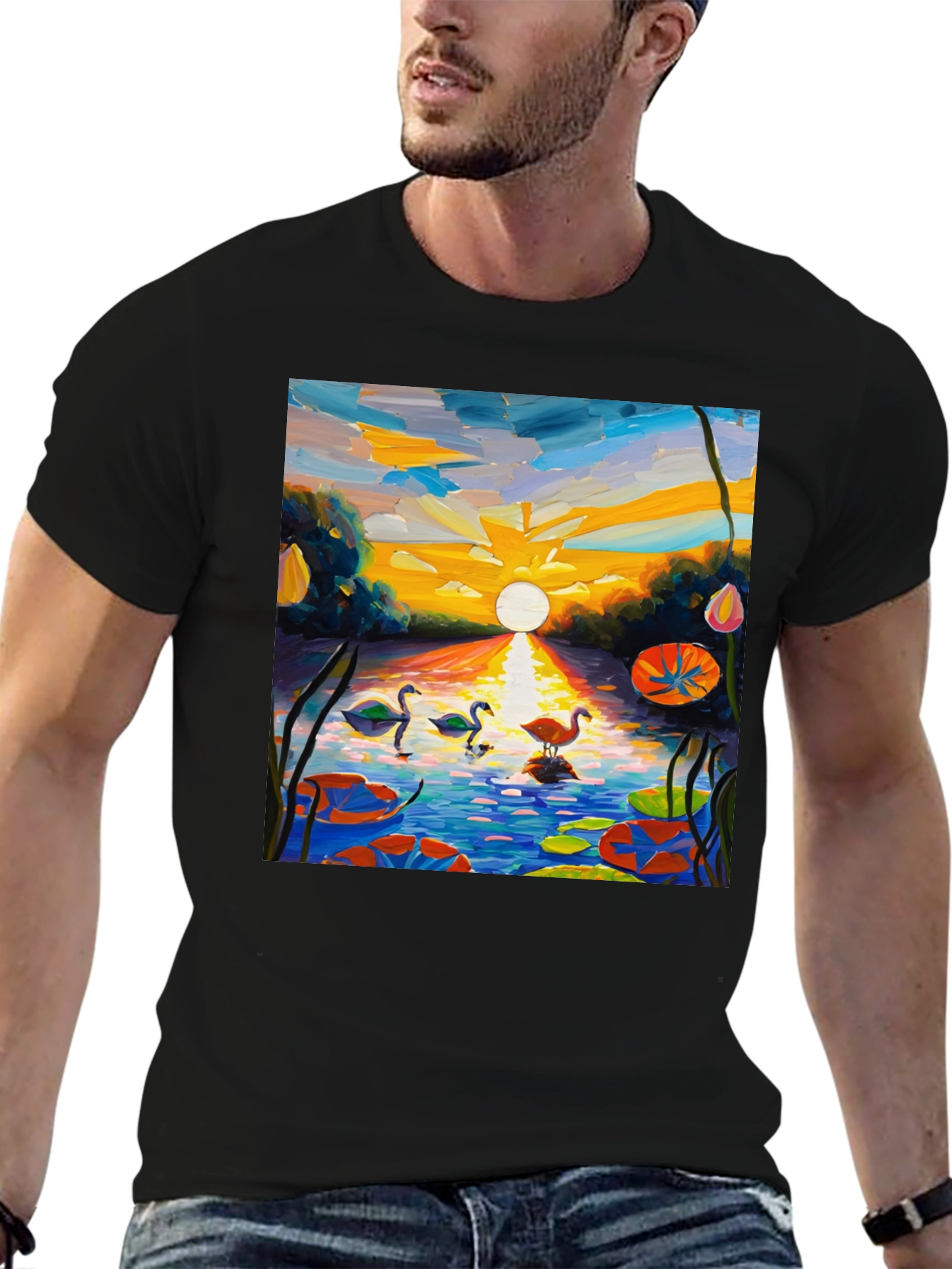 Swan Lake Impression T-Shirt