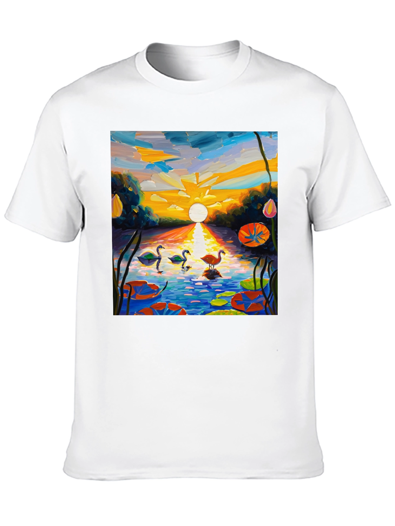 Swan Lake Impression T-Shirt