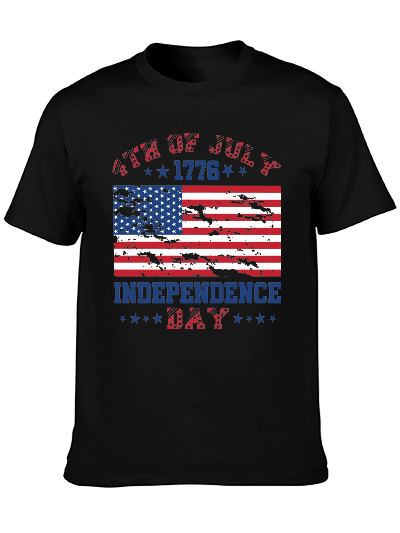 Patriotic Independence Day T-Shirt: USA Flag Graphic Tee