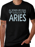 Aries Womens T-Shirt - Zodiac Astrology Tee