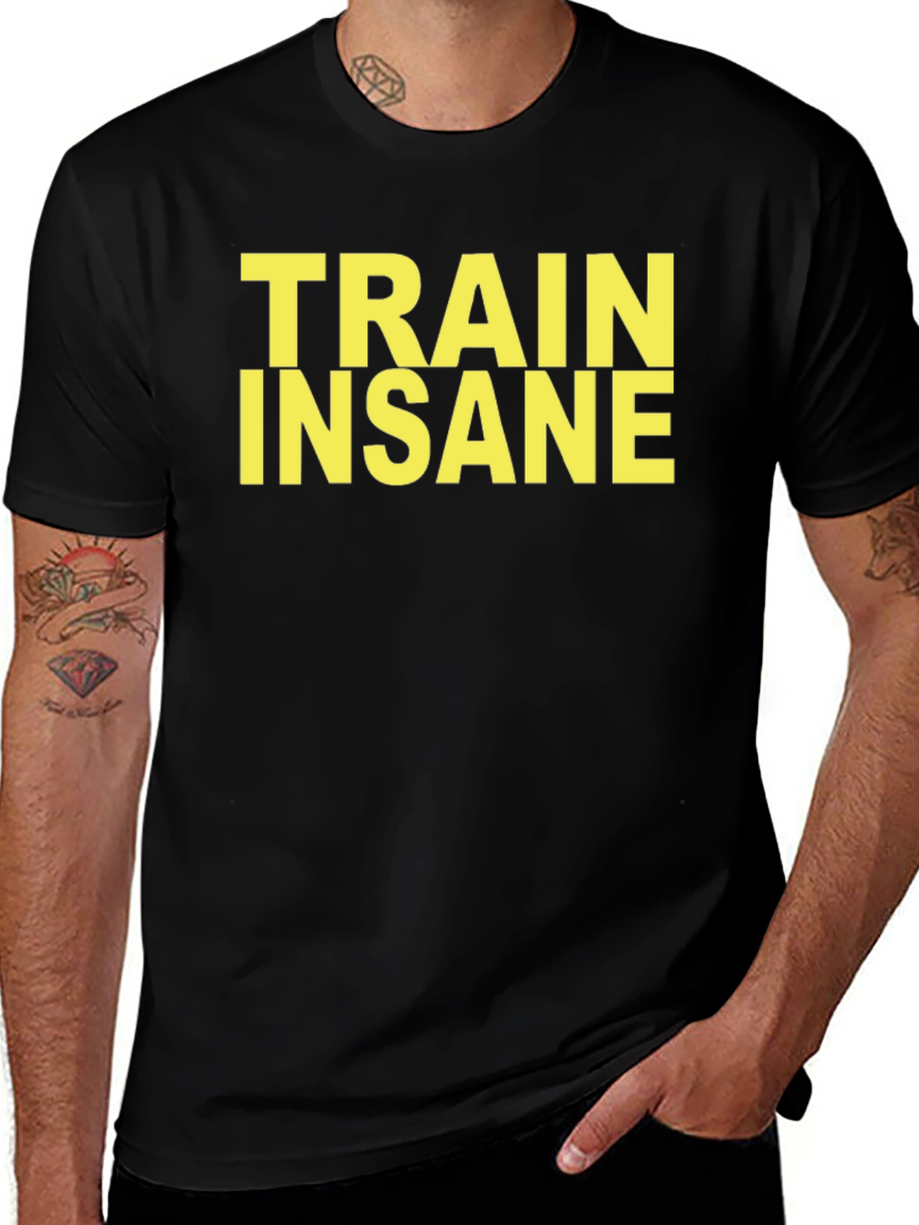 Train Insane Black T-Shirt