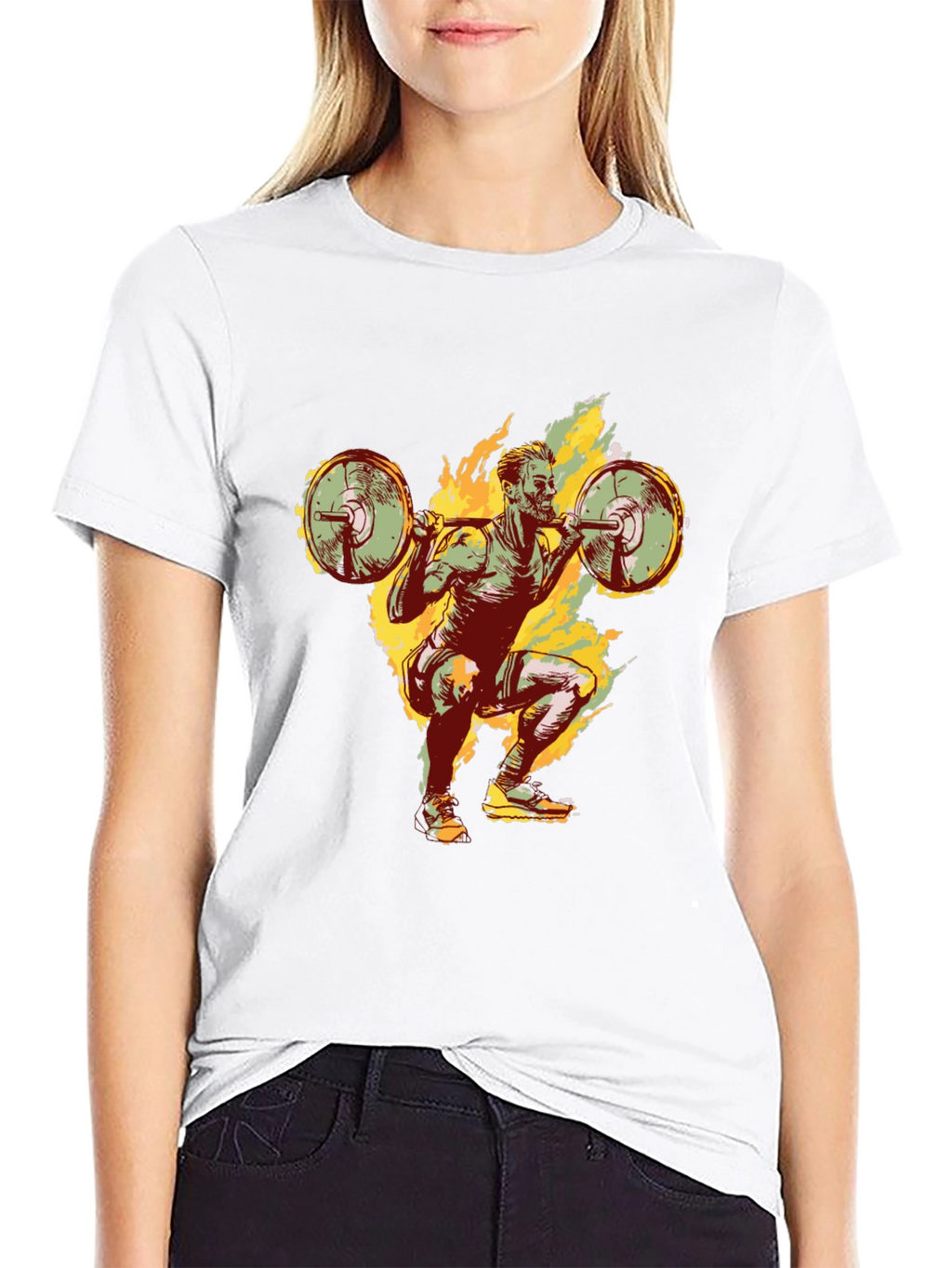 Weightlifting T-Shirt - Squat Design
