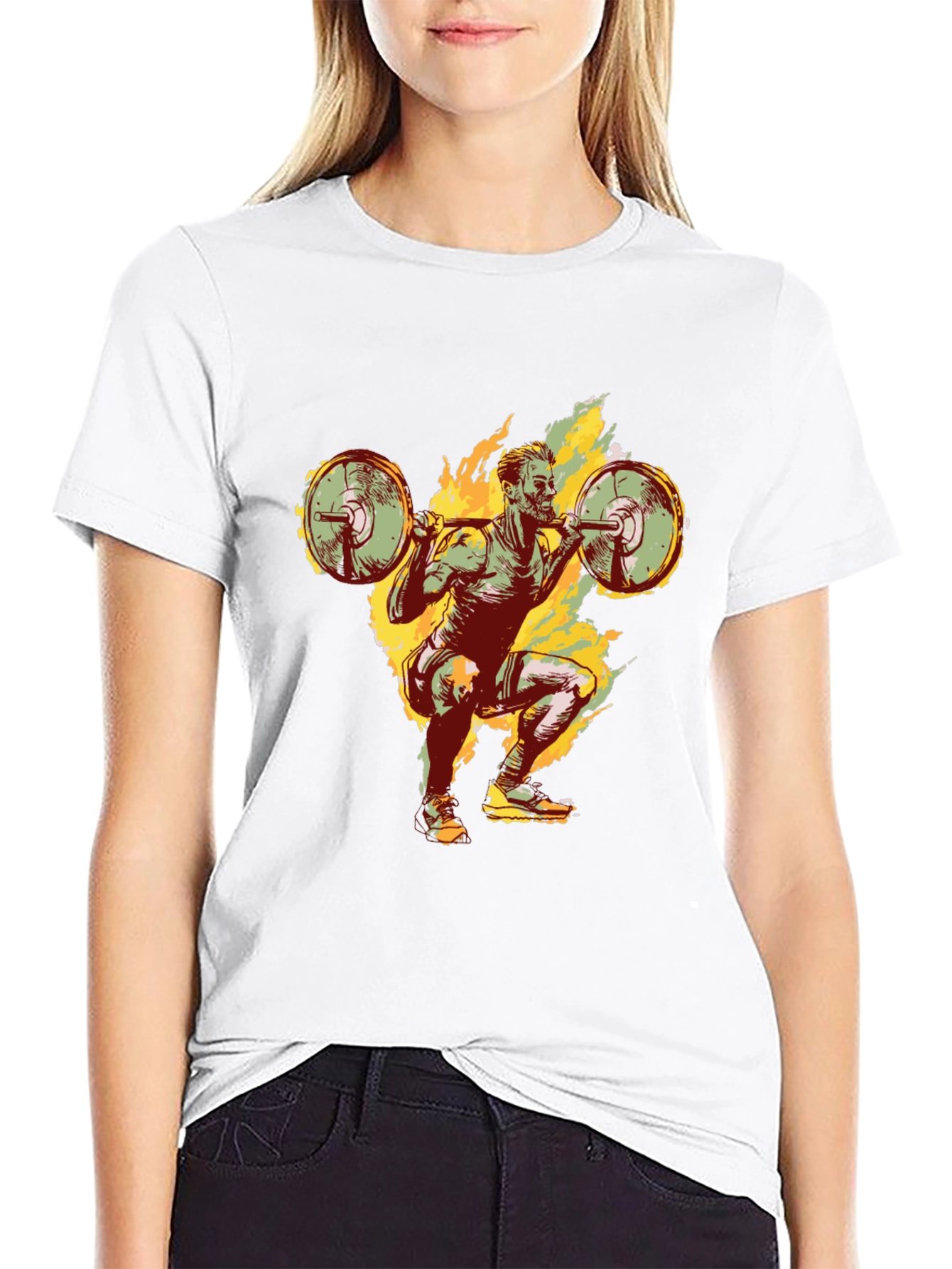 Weightlifting T-Shirt - Squat Design