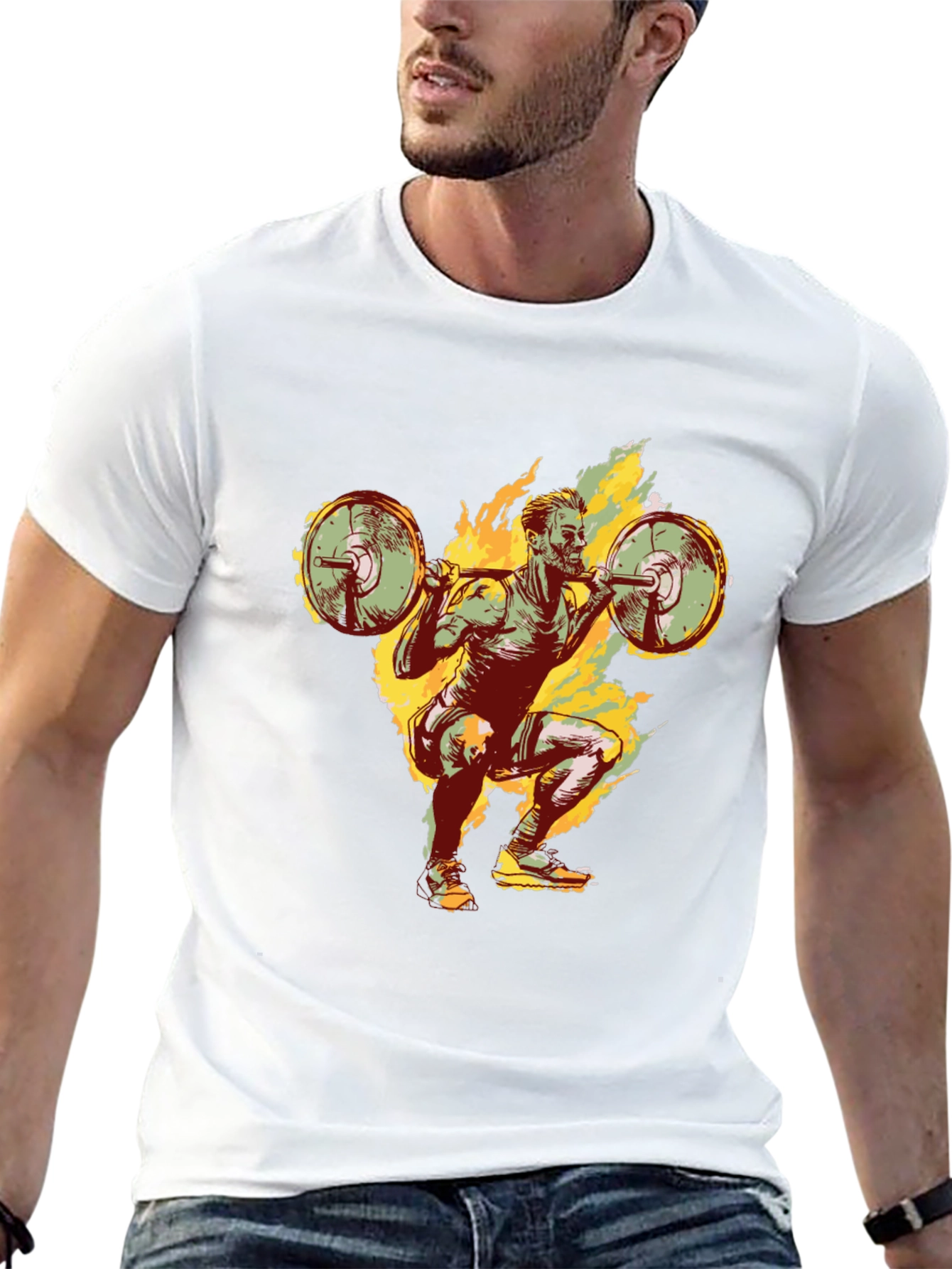 Weightlifting T-Shirt - Squat Design