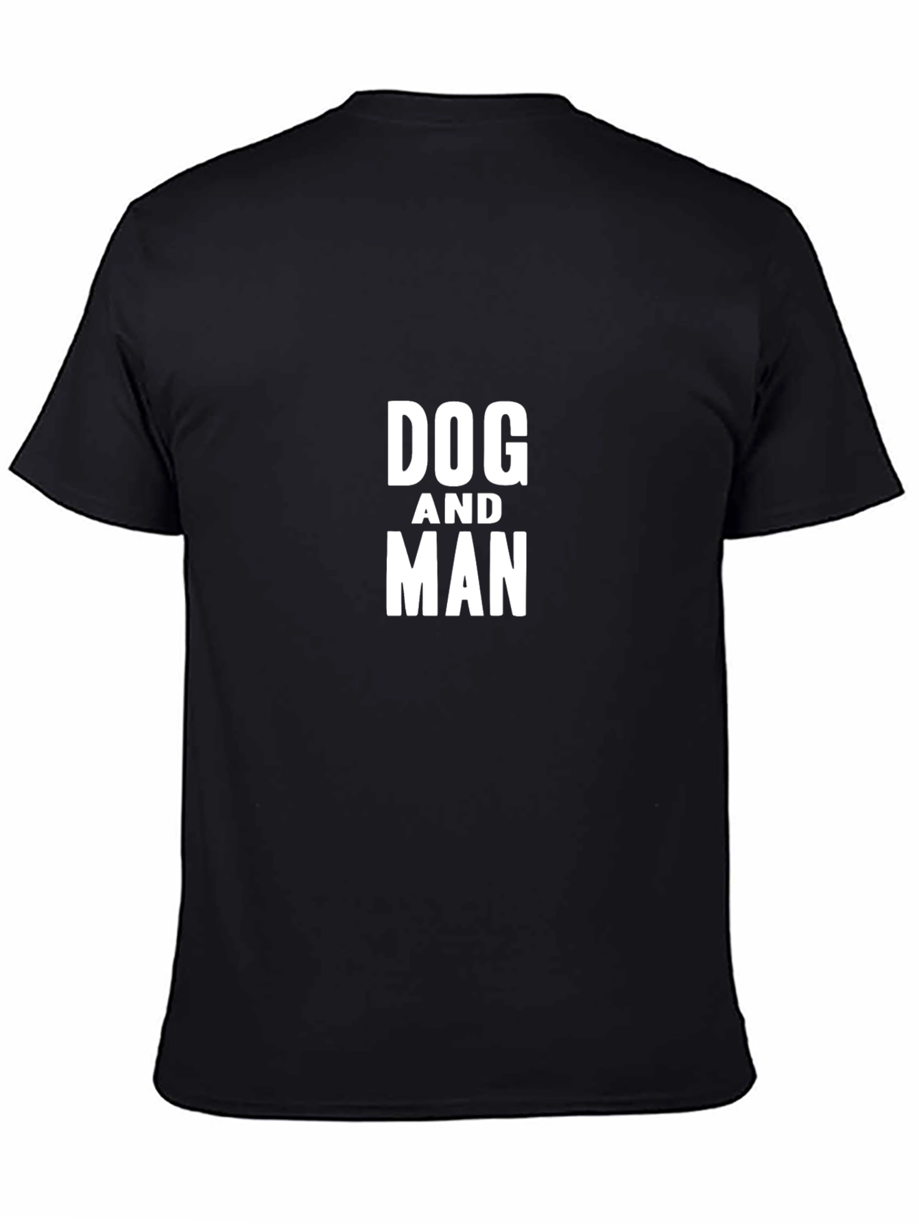 Dog and Man T-Shirt – Bold Minimalist Graphic Tee